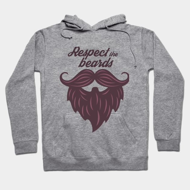 Respect the beard - classical Hoodie by mangobanana